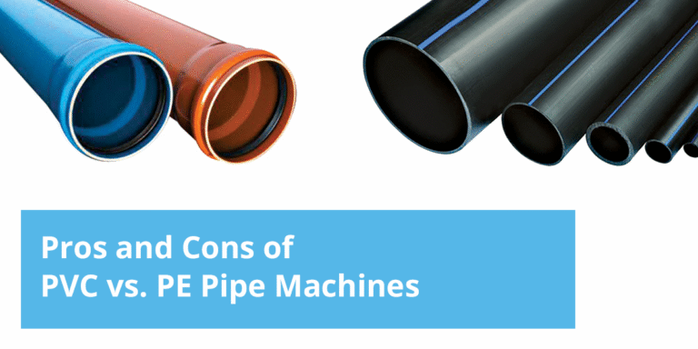 pe vs pvc pipe manufacturing machine