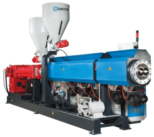 drts twin screw pvc pipe extruder machine