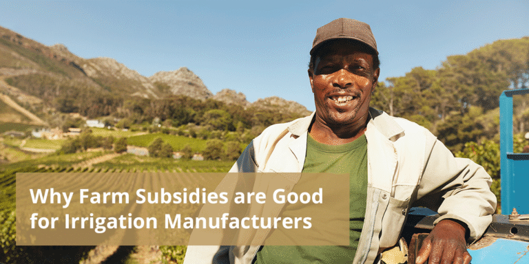Farm subsidies are good for irrigation