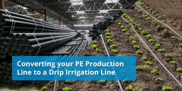 how to convert pe line to drip irrigation