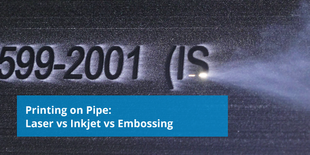 laser printing on plastic pipe